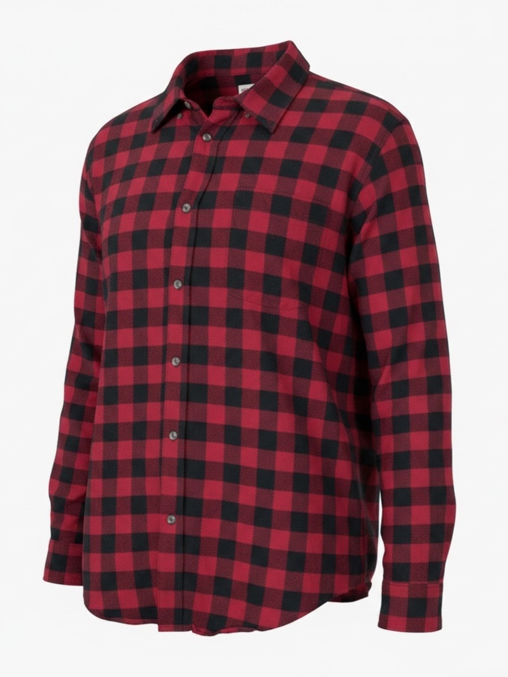 Magellan Outdoors Men's 2XL Red‎ Black Buffalo Plaid Flannel Button Down Shirt